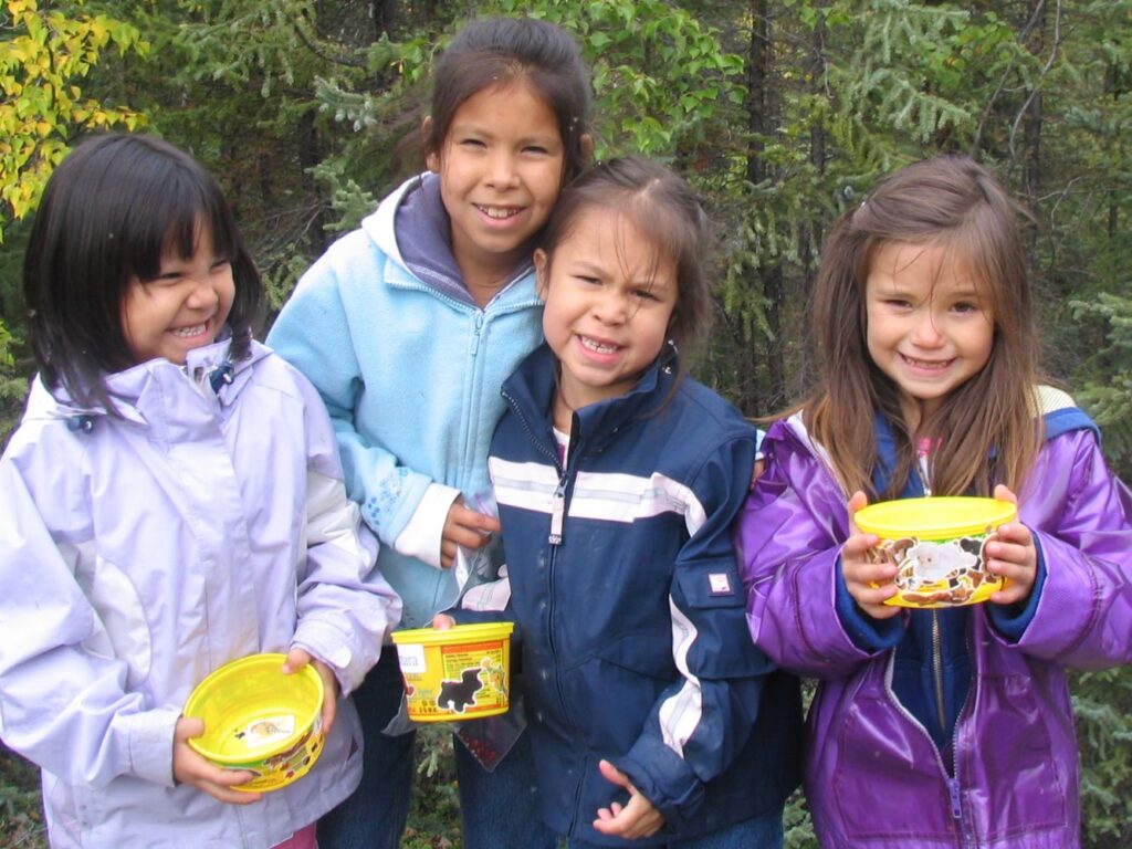 On the land learning provides First Nations children with opportunities to connect with their language and culture.