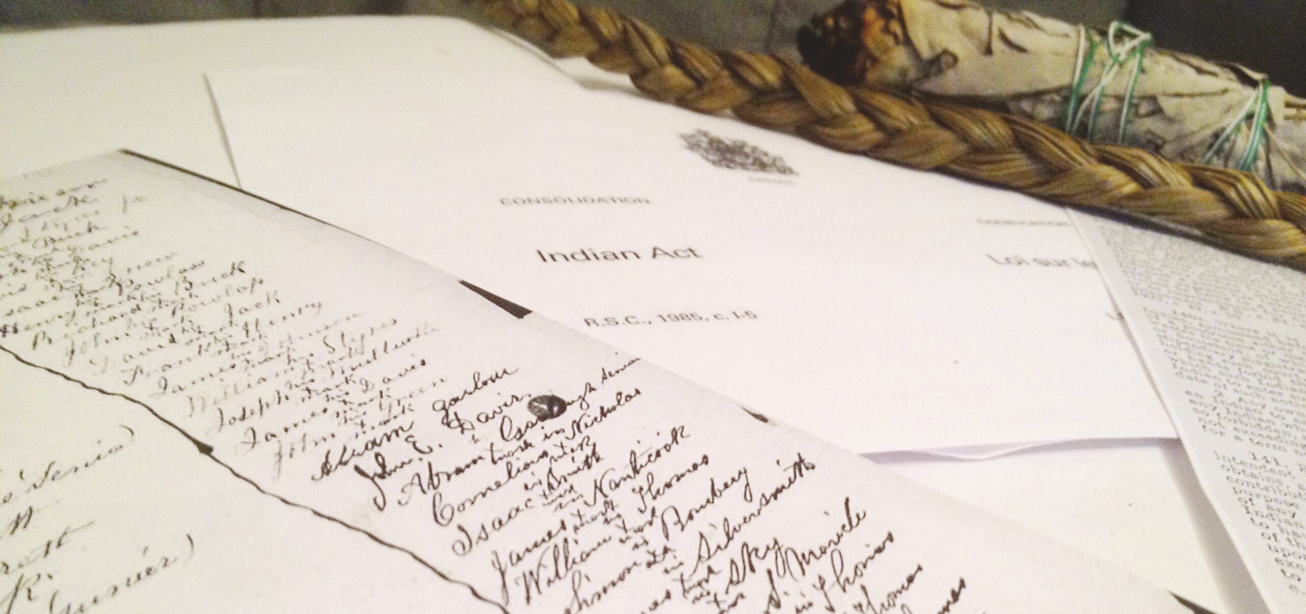 Indian Act and Signatories to the Act that would set First Nations on a path facing discrimination and forced assimilation, and what has been told as an act of cultural genocide on a Peoples in Canada.